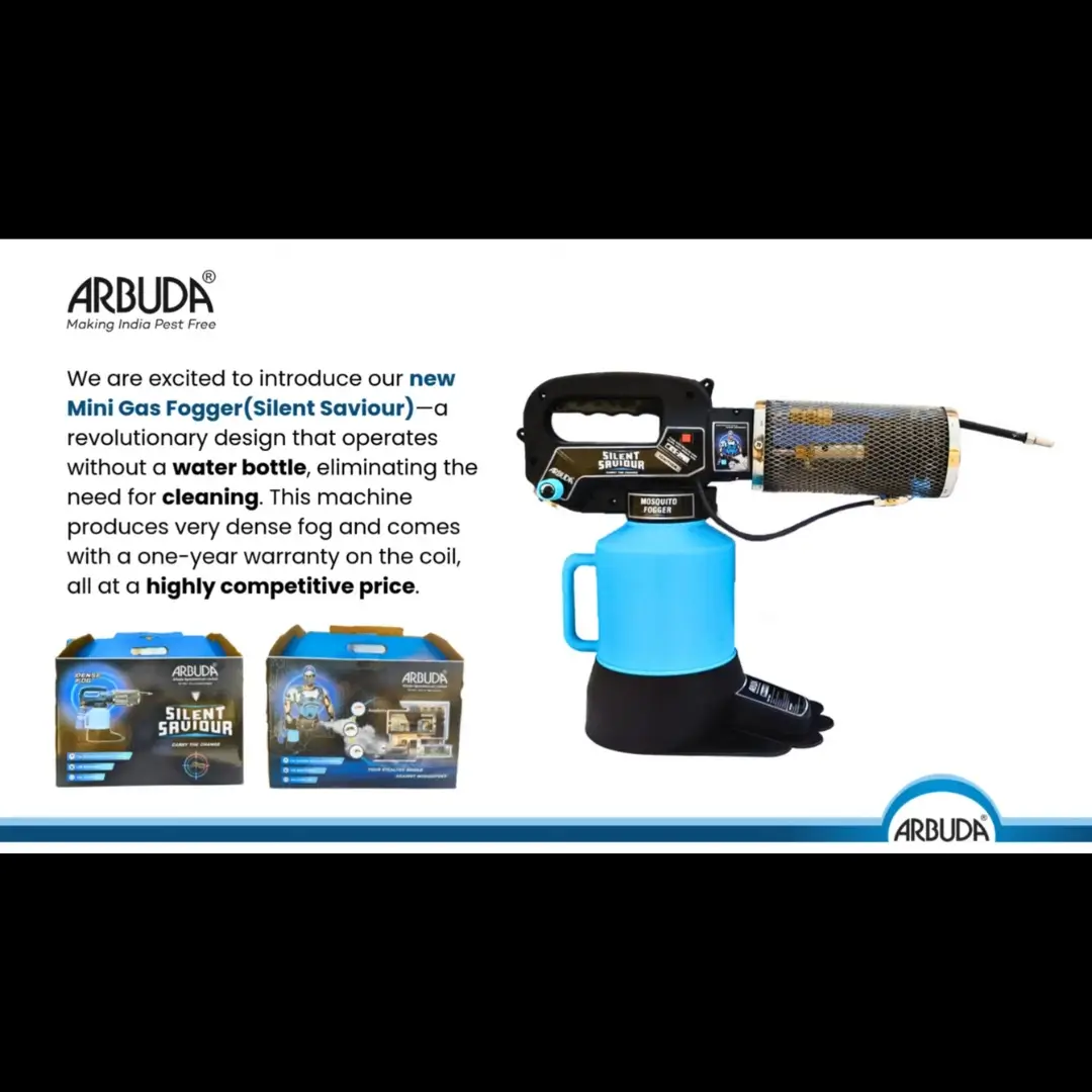 Silent Saviour Zero Maintenance Mosquito Fogger Machine with 4 Gas Cans & 1L Deltafog