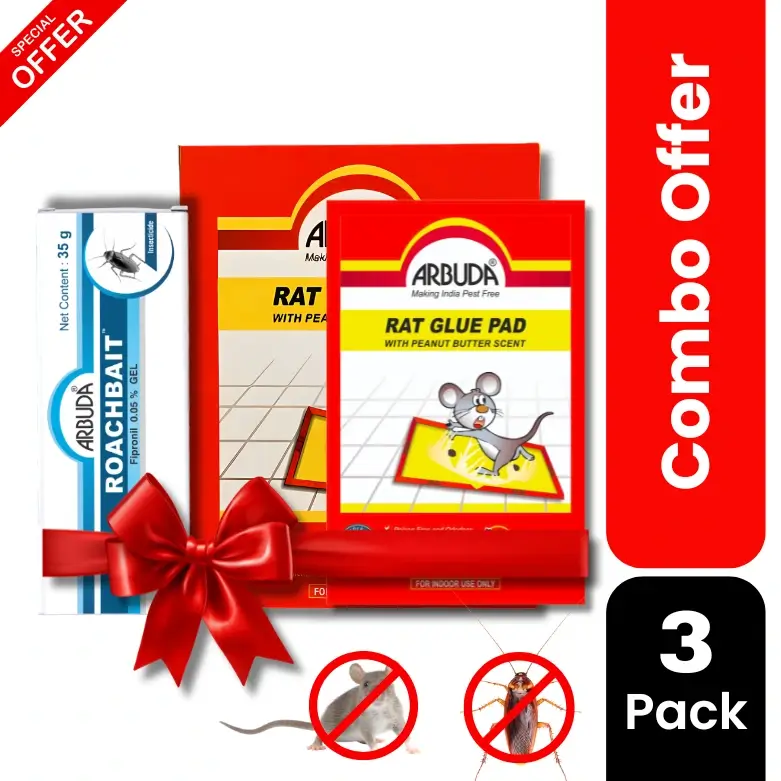 Roachbait Gel 35g + 2 Rat Glue Pad (1 Big + 1 Small)